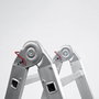 WOLFPACK LINEA PROFESIONAL Échelle télescopique aluminium Maurer 5+5 marches