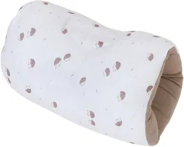 Tineo Brassard d'Allaitement - Soutien de Bras pour Bébé en Jersey de Coton Doux - Modèle Écru à Motif Hérissons