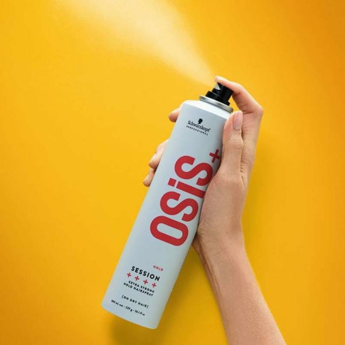 Schwarzkopf OSiS Session - Lacque de fixation extra-forte et durable - Protège contre l'humidité et la chaleur - Résistante au vent - Finition brillante - 300 ml