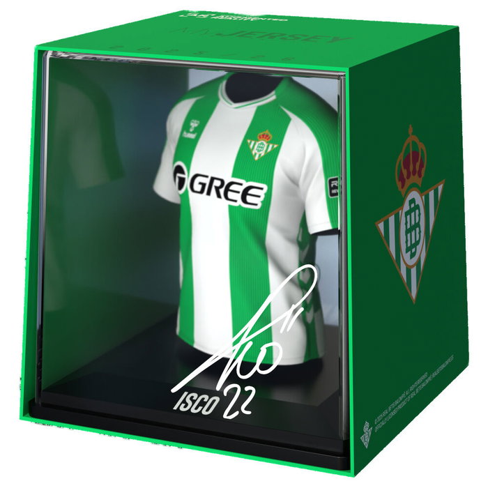 FANCOLLEX Figure Mini Camiseta Isco Real Betis - Figurine de collection en vinyle, acrylique et plastique biodégradable - Hauteur 9,5 cm FANCOLLEX Figure Mini Camiseta Isco Real Betis - Figurine de collection en vinyle, acrylique et plastique biodégradable - Hauteur 9,5 cm