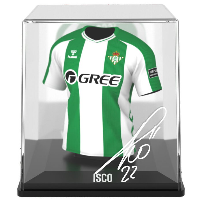 FANCOLLEX Figure Mini Camiseta Isco Real Betis - Figurine de collection en vinyle, acrylique et plastique biodégradable - Hauteur 9,5 cm FANCOLLEX Figure Mini Camiseta Isco Real Betis - Figurine de collection en vinyle, acrylique et plastique biodégradable - Hauteur 9,5 cm