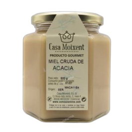 COMO UNA REINA Miel d'acacia brute en pot hexagonal 500 g