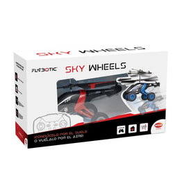 Bizak Flybotic 62004777 - Hélicoptère Radio Commandé Sky Wheels avec 4 Roues, Infrarouge 2 Canaux, Batterie LiPo, Charge USB, +10 Ans