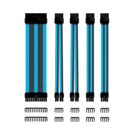 Phoenix technologies Kit d'extension de câbles d'alimentation ATX 30 cm Noir et Bleu
