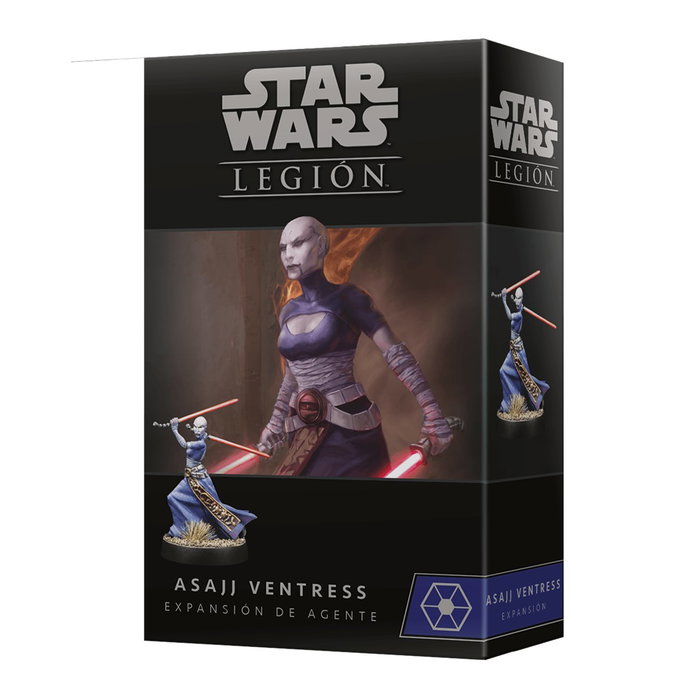 Asmodee Star Wars Legion Asajj Ventress SWL108ES Jeu de Miniatures Espagnol 14 Ans et Plus Asmodee Star Wars Legion Asajj Ventress SWL108ES Jeu de Miniatures Espagnol 14 Ans et Plus