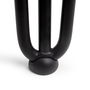 Emuca Lot de 4 pieds Hairpin de 3 fils par table, hauteur 710mm, Acier, Peint en noir