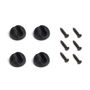 Emuca Lot de 4 pieds Hairpin de 3 fils par table, hauteur 710mm, Acier, Peint en noir