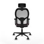 Piqueras y Crespo 2D036N2 Chaise de Bureau avec Appui-tête Rose