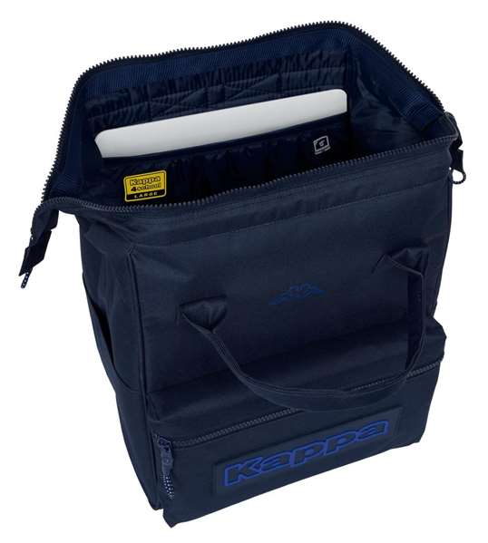 Safta Mochila pour PC portable 13" Kappa Blue Night - Sac à dos avec poignées, dimensions 27x40x19 cm