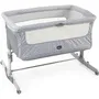 Chicco Next2Me Dream Silver - Berceau cododo de 0 mois, hauteur réglable, inclinable, avec roues, freins et matelas