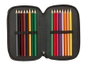 Safta Plumier Triple 37 pièces Nerf "Game" 12,5x19,5x5,5 cm - Étui à crayons pour enfants