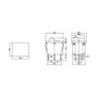 Edm Interrupteur double lumineux encastré on/off 15A 6 broches noir