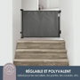 Dreambaby Barrière de sécurité rétractable extra haute, 60 à 140 cm, Noir