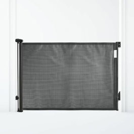 Dreambaby Barrière de sécurité rétractable extra haute, 60 à 140 cm, Noir