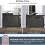 Dreambaby Barrière de sécurité rétractable extra haute, 60 à 140 cm, Noir