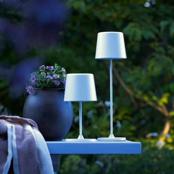 Brilliant KAAMI Lampe à poser LED 2W blanc mat rechargeable USB Brilliant KAAMI Lampe à poser LED 2W blanc mat rechargeable USB