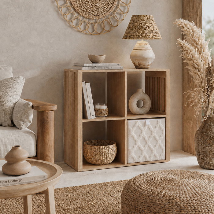 Home Deco Factory Étagère Klaus avec 4 compartiments Home Deco Factory Étagère Klaus avec 4 compartiments