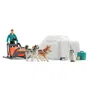 Schleich 42558 Wild Life - Coffret figurines Expédition en Antarctique avec traîneau, igloo, animaux et accessoires, jouet pour enfant dès 3 ans