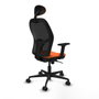 Piqueras y Crespo Chaise de Bureau avec Appui-tête Jorquera 2D036N1 Orange