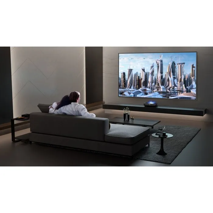 Hisense M2SE Pro - Vidéoprojecteur Mini 4K UHD Triple Laser Trichroma, 1150 ANSI Lumens, Smart TV VIDAA, Dolby Vision, HDMI 2.1, WiFi 6, Son Intégré