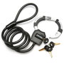 Master Lock Antivol Menottes Street Cuff Noir avec Câble 1m