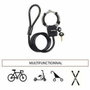 Master Lock Antivol Menottes Street Cuff Noir avec Câble 1m