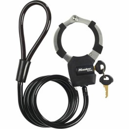 Master Lock Antivol Menottes Street Cuff Noir avec Câble 1m