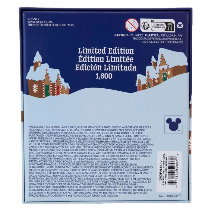 L´étrange Noël de Mr. Jack by Loungefly 3" pin's émaillés Christmas Town Carousel Limited Edition 8 cm