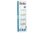 Berilo Étagère Carrée 4 Étagères Bambou Pin Menta 35 x 100 x 30 cm