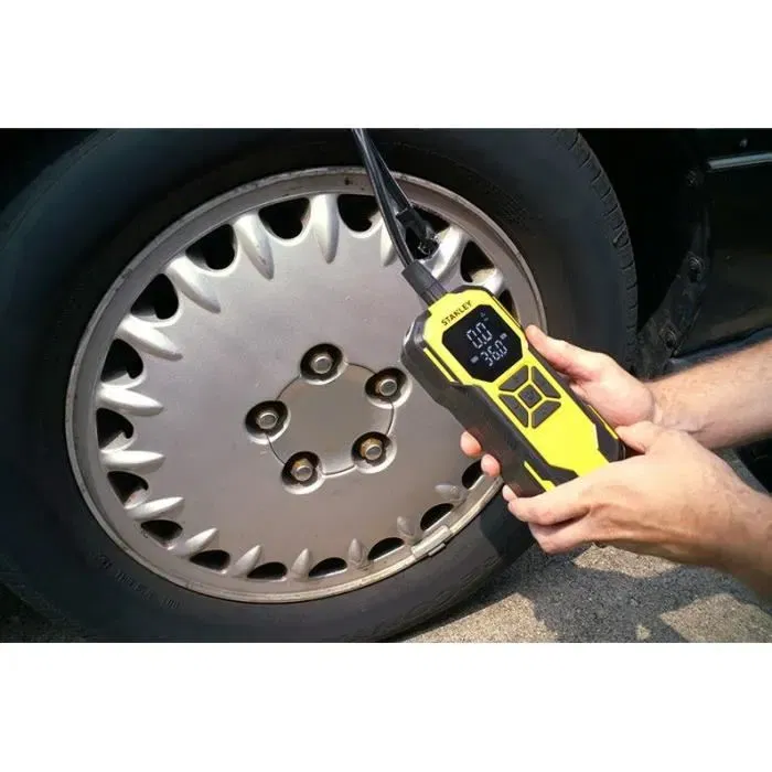 Stanley STANLEY 425001 Gonfleur 2-en-1, compresseur d'air léger pour pneus et ballons, débit 14 L/min, sans batterie