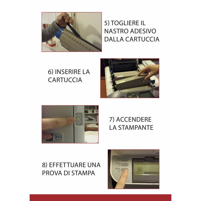 Toner original OKI 46507513 Jaune Noir