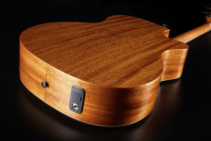 LAG Guitare électroacoustique Auditorium Tramontane 88 A/E Cutaway pour gaucher, table épicéa massif, caisse acajou, naturel, Stage Lâg