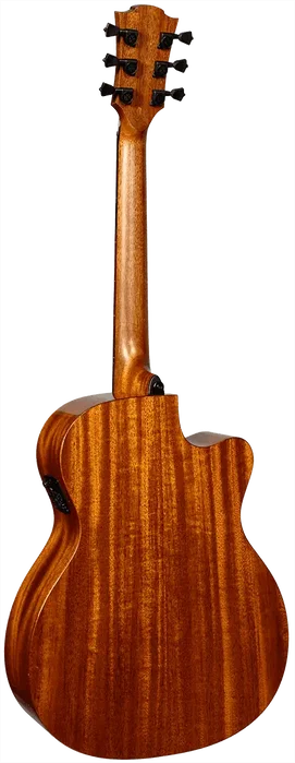LAG Guitare électroacoustique Auditorium Tramontane 88 A/E Cutaway pour gaucher, table épicéa massif, caisse acajou, naturel, Stage Lâg