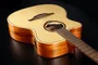 LAG Guitare électroacoustique Auditorium Tramontane 88 A/E Cutaway pour gaucher, table épicéa massif, caisse acajou, naturel, Stage Lâg