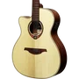 LAG Guitare électroacoustique Auditorium Tramontane 88 A/E Cutaway pour gaucher, table épicéa massif, caisse acajou, naturel, Stage Lâg