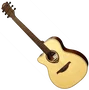 LAG Guitare électroacoustique Auditorium Tramontane 88 A/E Cutaway pour gaucher, table épicéa massif, caisse acajou, naturel, Stage Lâg