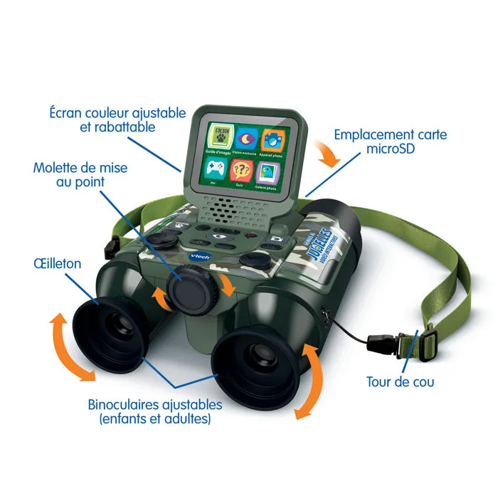 Vtech Genius XL - Jumelles vidéo interactives camouflage - Multicolore Vtech Genius XL - Jumelles vidéo interactives camouflage - Multicolore