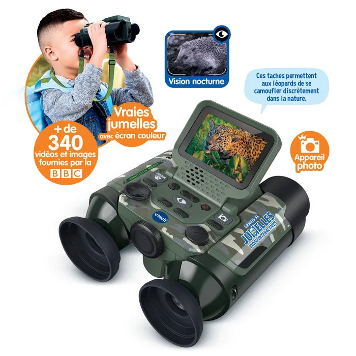 Vtech Genius XL - Jumelles vidéo interactives camouflage - Multicolore Vtech Genius XL - Jumelles vidéo interactives camouflage - Multicolore