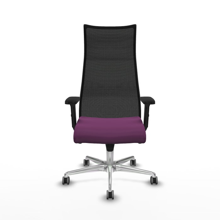 Piqueras y Crespo Chaise de Bureau Albacete Violet et Noir