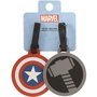 Marvel Avengers (Los Vengadores) - Set de 2 étiquettes de bagage en silicone haute qualité - Durable et résistant