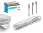 Leknes Set 4 Couverts Pique-nique Gris 20x3x4.5 cm (Set de 24)