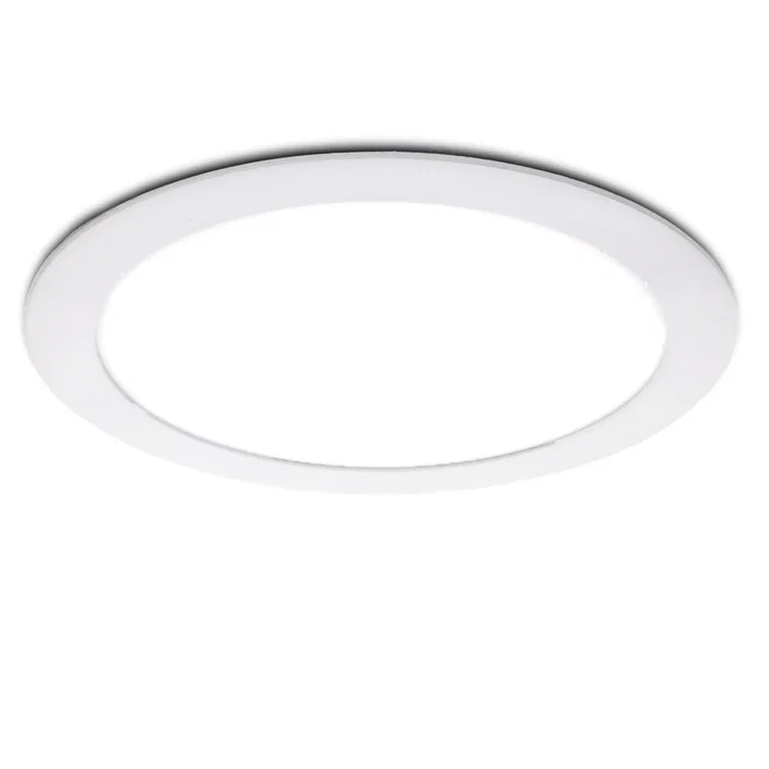Pack de 5 Plafonniers LED encastrables circulaires BX3 20W 1800lm 6000K blanc froid, 40000h [BX3-1011P5-W]