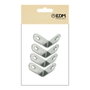 Edm Angle de renfort AN24, 30 x 30 x 16 mm, 4 pièces