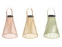 IBERGARDEN Lot de 12 lampes solaires coniques - Beige, Vert, Rose avec lumière chaude