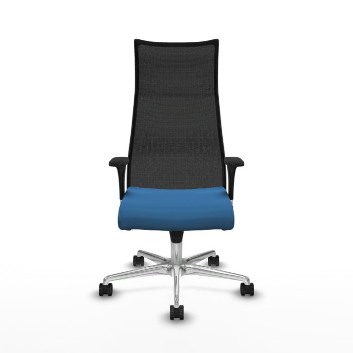 Piqueras y Crespo Chaise de Bureau Albacete Bleu clair et Noir