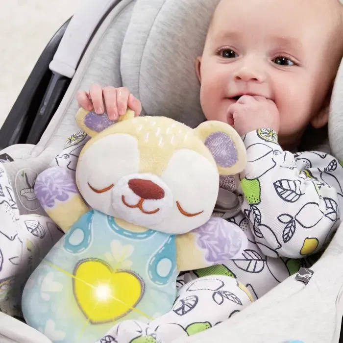 VTech Baby Mon Ourson Lumi Dodo - Peluche dodo 3 en 1 avec veilleuse et plus de 50 chansons apaisantes pour bébé