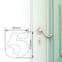 GSC Evolution Numéro de porte 5 en acier inoxydable, Titane doré