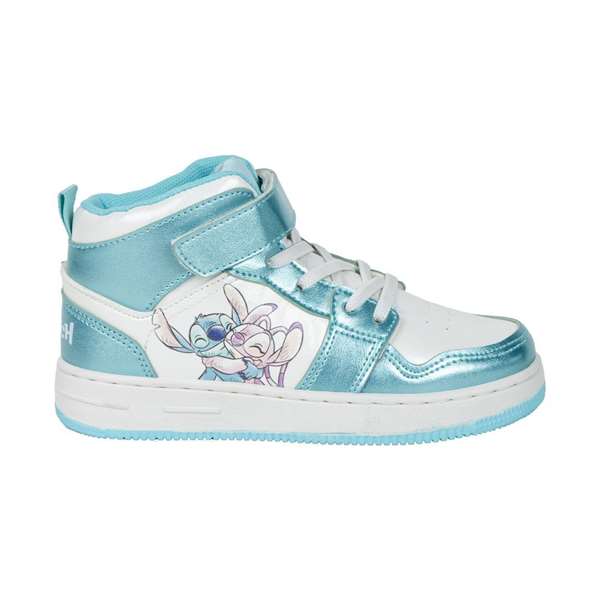 Cerdà T031 - Basket enfant légère, semelle PVC, coutures, couleur bleu clair - Taille 31