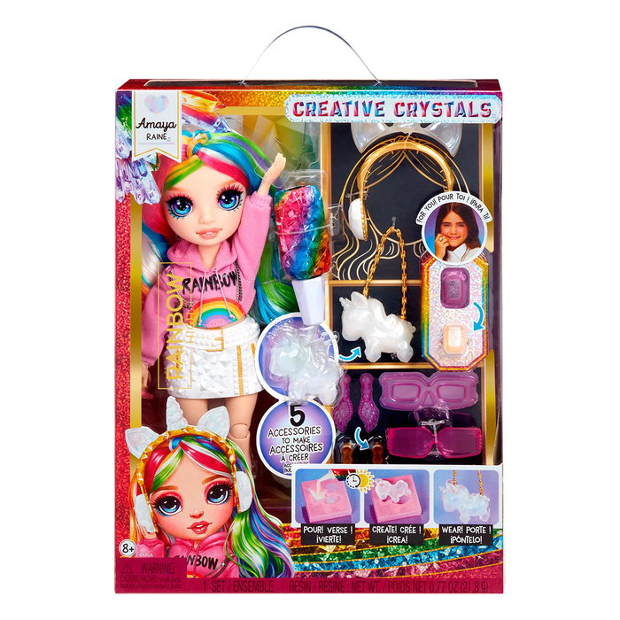 Rainbow High Amaya Creative Crystals - Poupée mannequin 27 cm