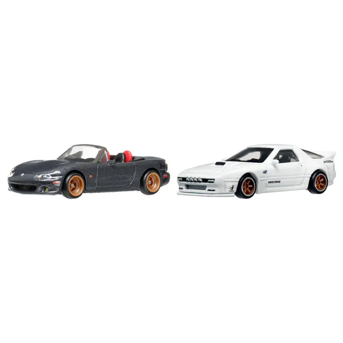 Hot Wheels HBL96 Coffret Premium Car Culture - 2 voitures collection 1/64 avec pneus Real Riders et châssis métal Hot Wheels HBL96 Coffret Premium Car Culture - 2 voitures collection 1/64 avec pneus Real Riders et châssis métal